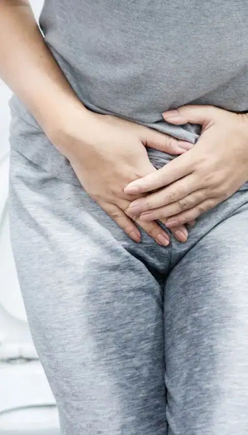 Image of woman had accident and needing stress incontinence treatment Birmingham