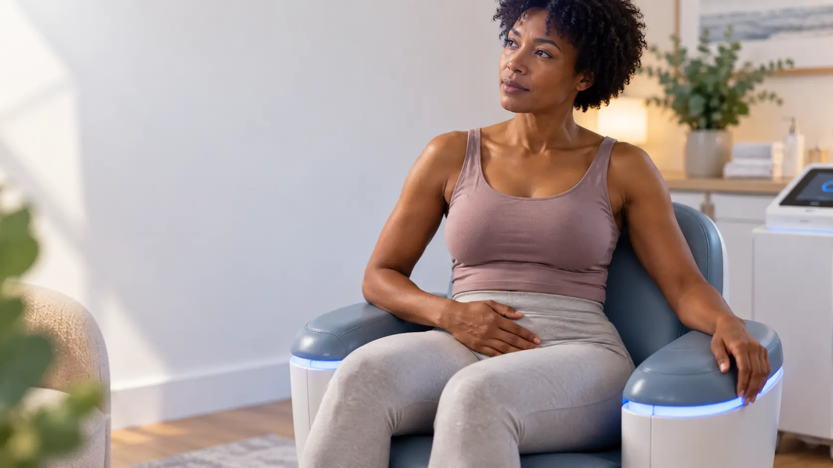Calm Wellness Chair Reflection pelvic floor health solutions from incontince direct Birmingham